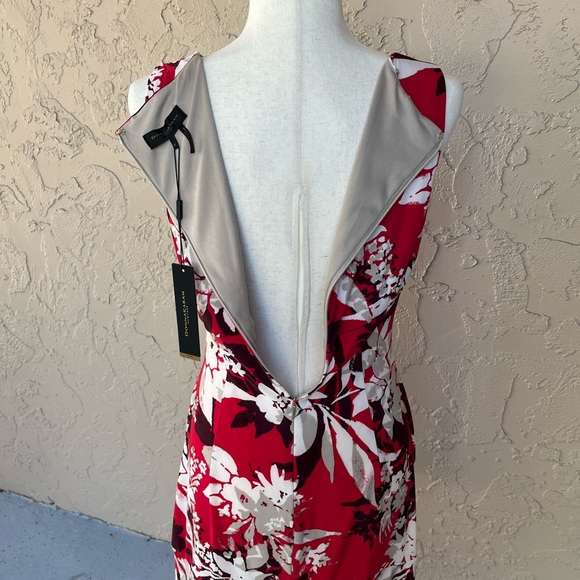 Donna Karan Red Floral Dress - Picture 5 of 6